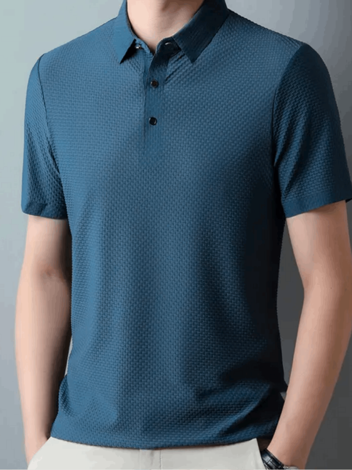 THE ELEGANZA POLO - BLAUW