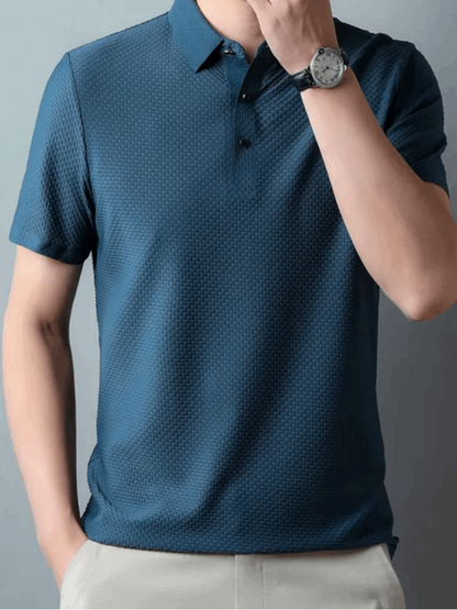 THE ELEGANZA POLO - BLAUW