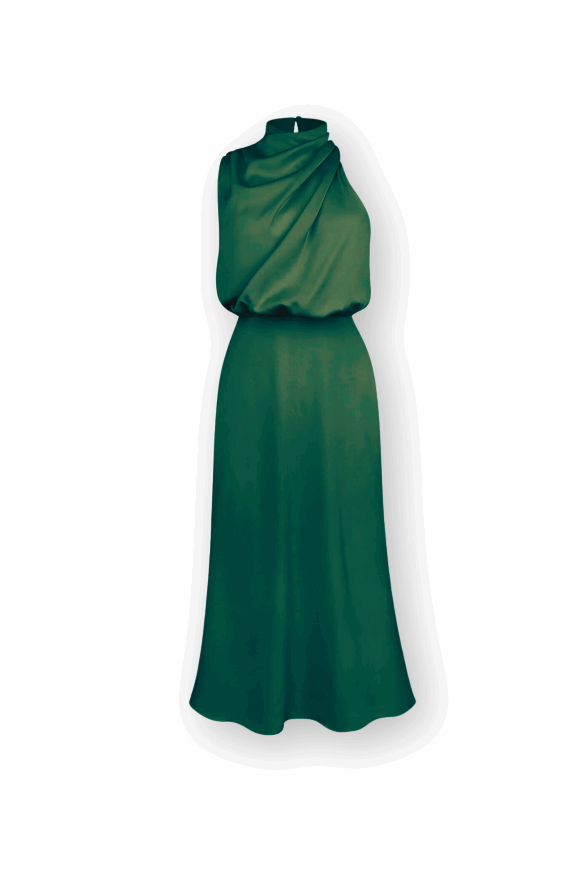 THE LARISSA DRESS - DONKER GROEN