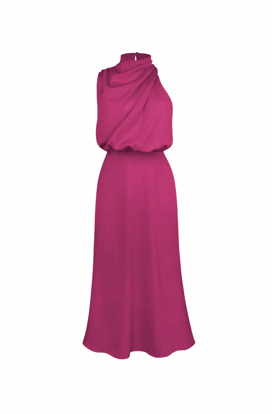 THE LARISSA DRESS - DONKER ROZE