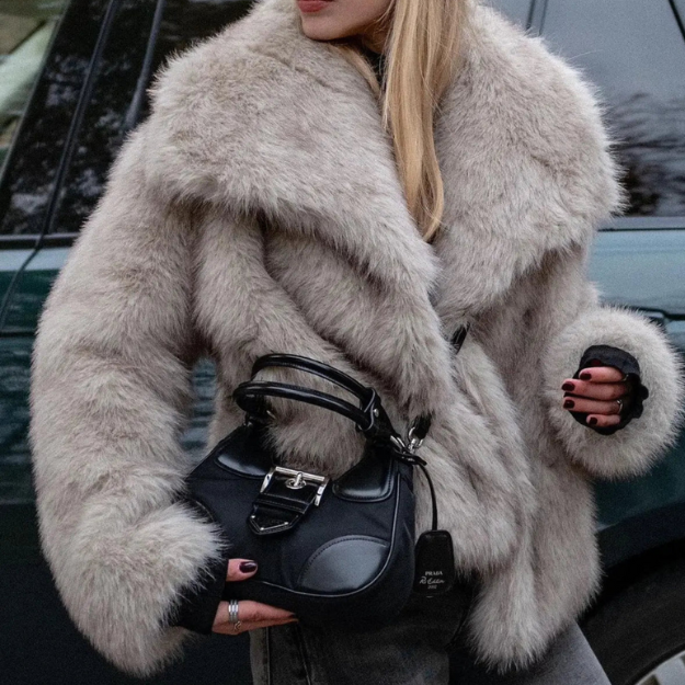 MALKOVA - Oversized Fur Coat