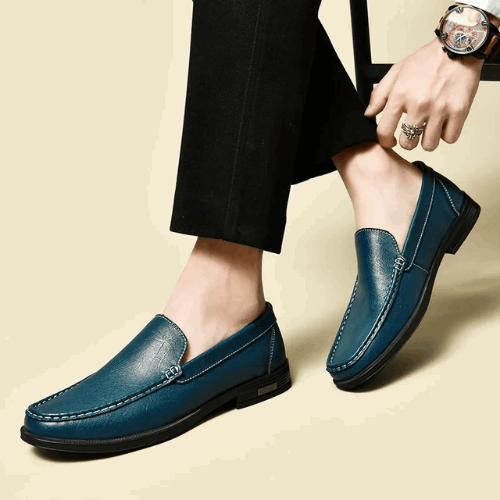 THE MASSIMO LOAFER - BLAUW