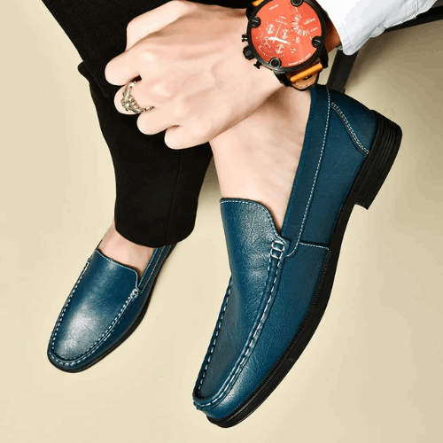 THE MASSIMO LOAFER - BLAUW