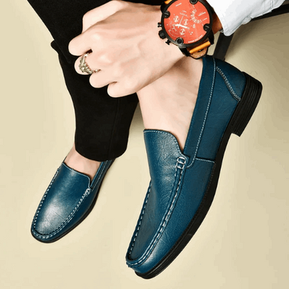 THE MASSIMO LOAFER - BLAUW