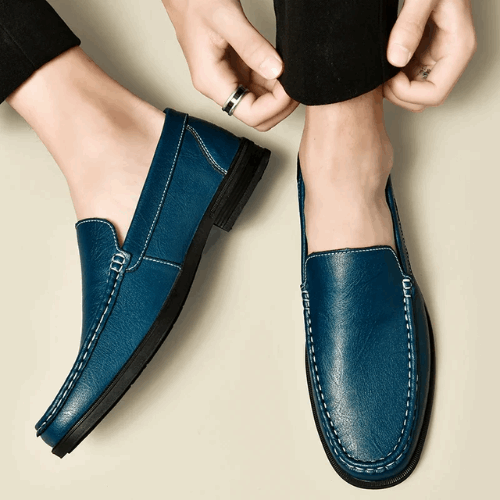 THE MASSIMO LOAFER - BLAUW